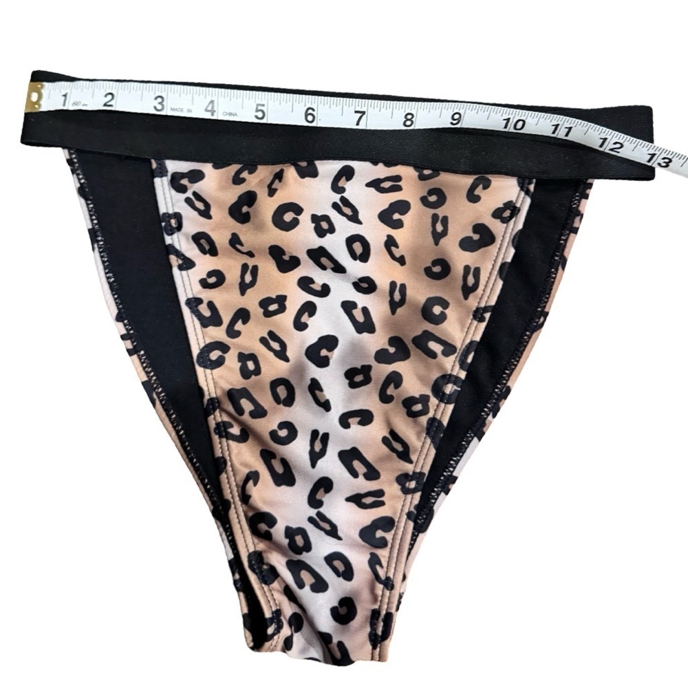 Brave Soul London Leopard High cut Bikini Bottoms size small NWT - Picture 4 of 5